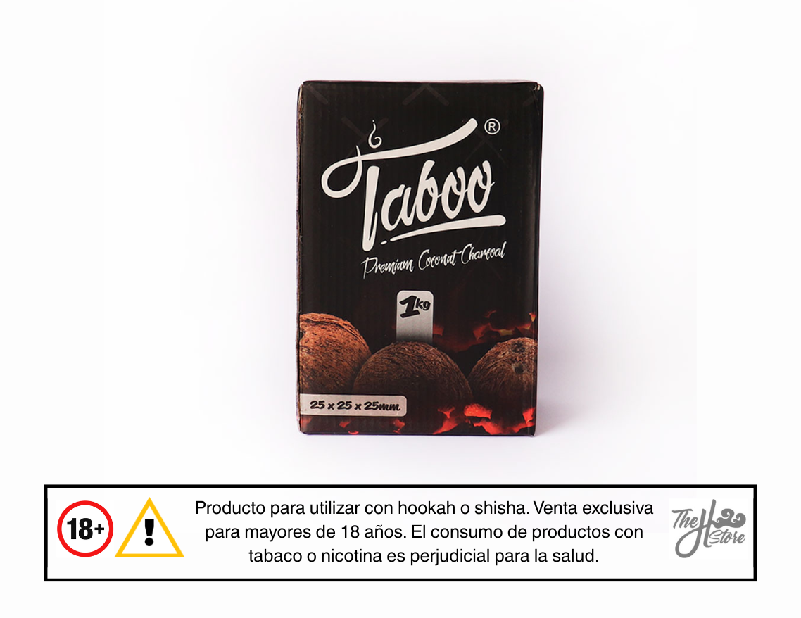 Taboo Carbón de Coco 1Kg 25mm