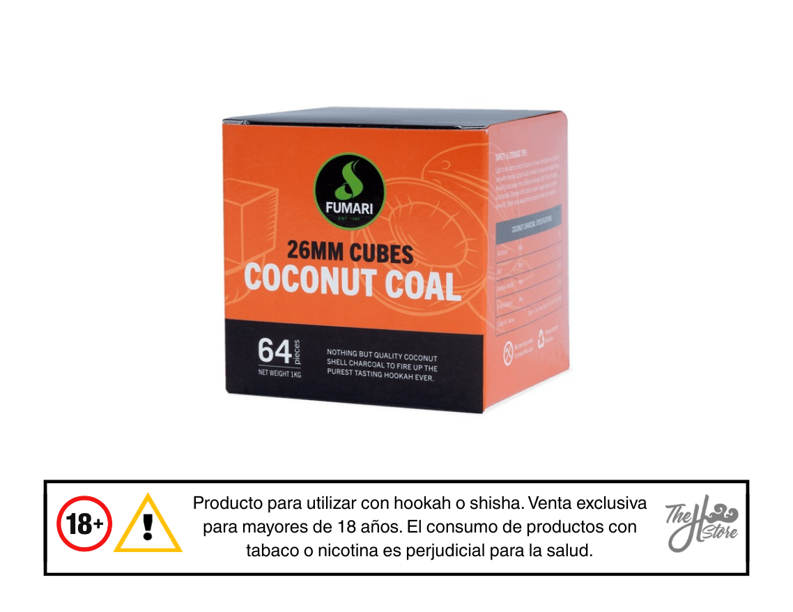 Fumari Carbon De Coco 26mm (64 Cubos)